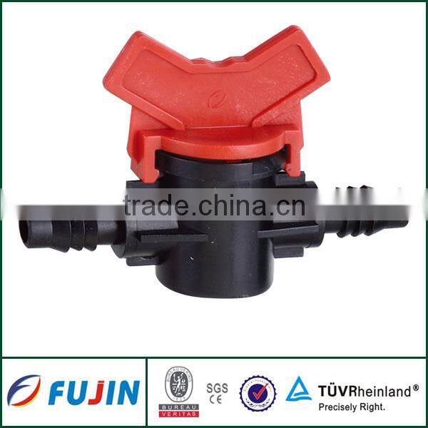 Drip irrigation system dia 9*12 plastic mini ball valve