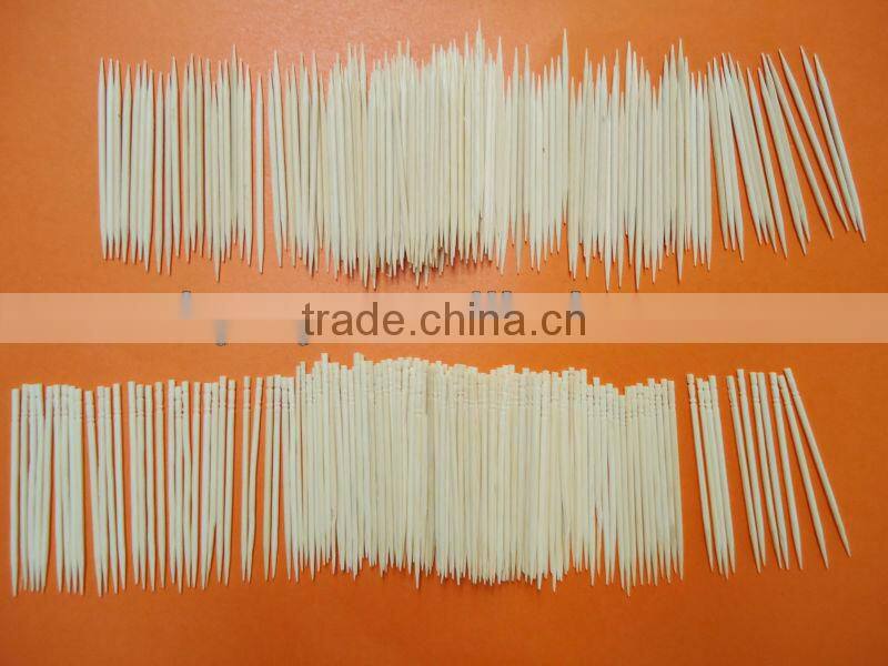 Complete production line wood/bamboo toothpick making machine