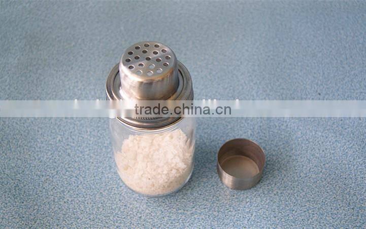 Wholesale Clear Mason Jar Cocktail Shaker with Stainless Steel lid