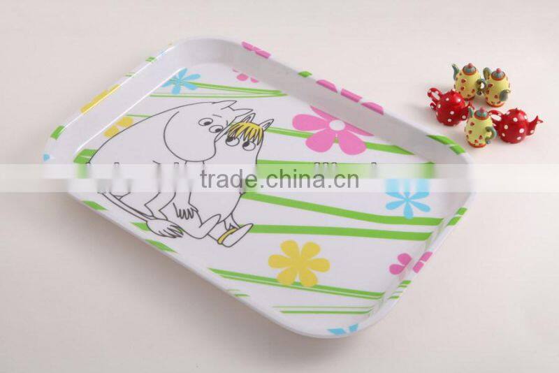 kids melamine plate, crockery serving dishes, summer style, pineapple printed