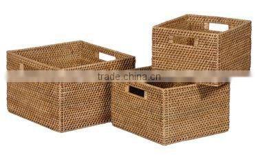 Bamboo rattan fruit basket made in Vietnam, high quality bread bakery basket non toxic