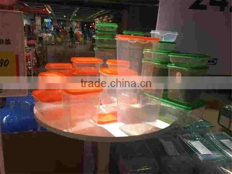 New design 17pcs a set plastic food container set with different size wholesale