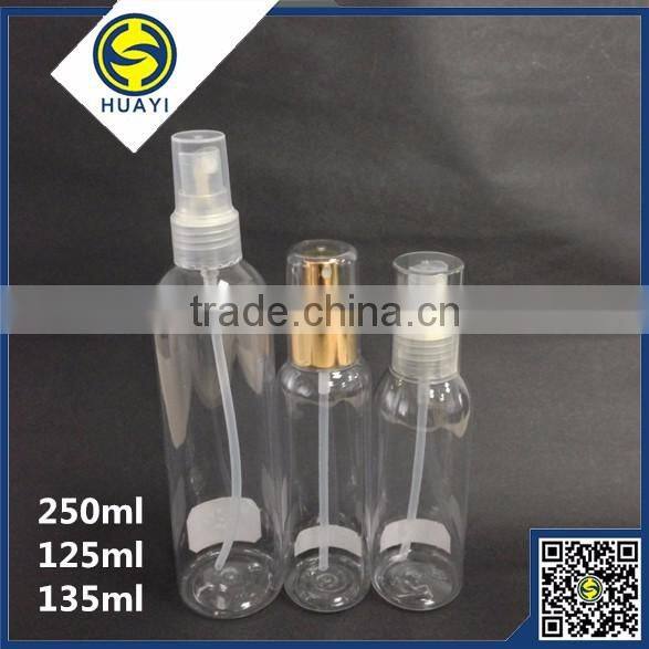 series round pet plastic bottle