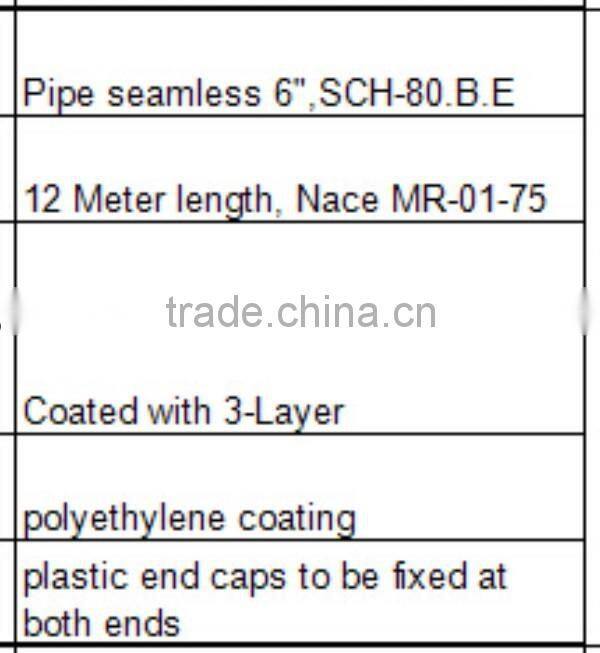 API 5L seamless pipe for oilfield