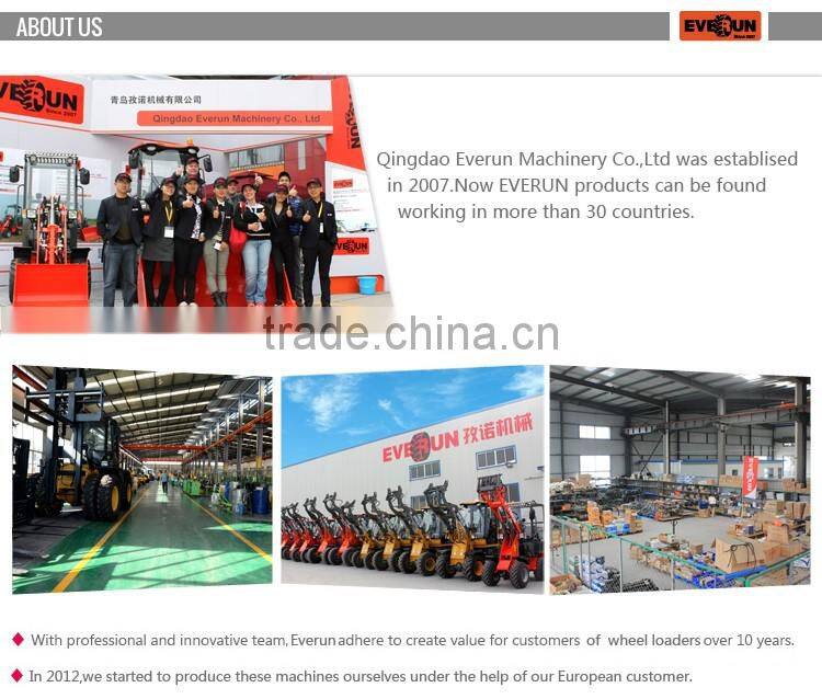 Everun brand ER12 front end loader with snow blower