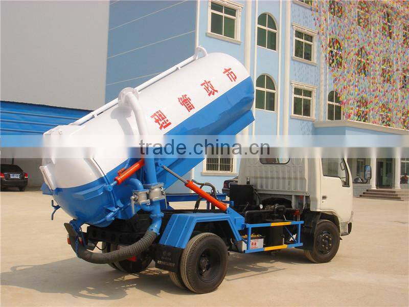 chinese famous brand 4000l dongfeng sewage trucks for good sale