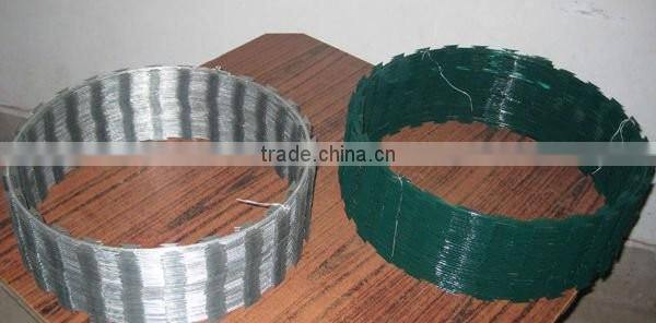 low price 450mm coil diameter Concertina Cross Razor Wire