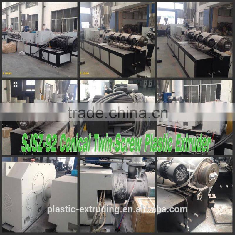 Horse Rider SJSZ Series High Quality Conical Twin-screw Plastic Extruder
