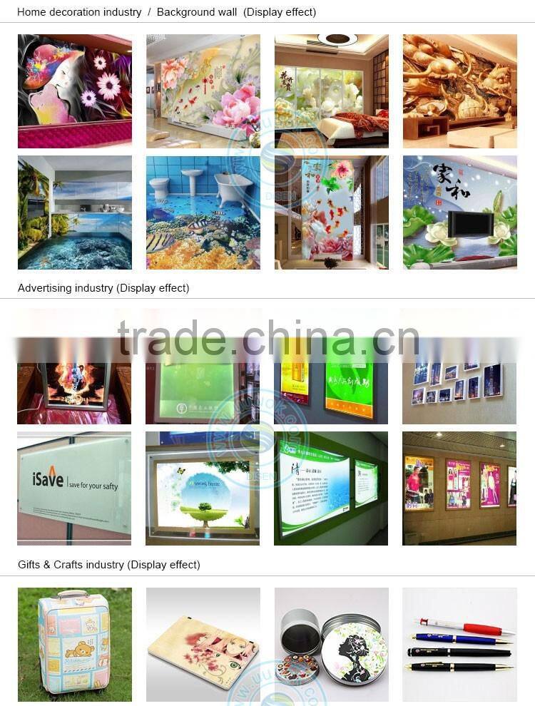 Large format high precision UV machine glass printing