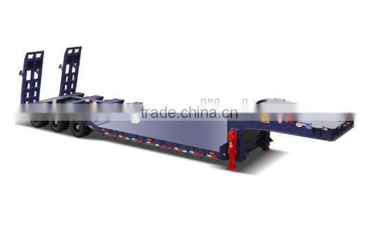 Chinese manufacturer 40FT lowbed semi trailer for sale(Giving tires!)