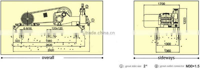 GEC XPB-90D High Pressue Grout Pumps for sale