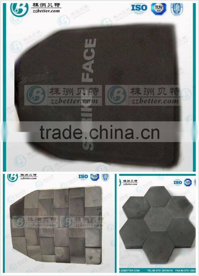 ESAPI silicon carbide ballistic tiles high quality boron carbide armor plate insert