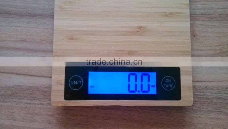 Bamboo platform kitchen use food weighing scale