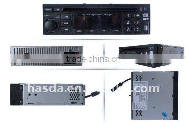 Car single din cd /DVD/radio/MP3 USB/SD radio for universal car, H-1339