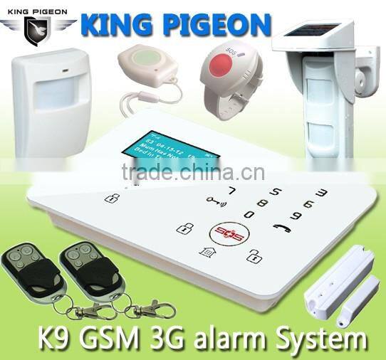 High Cost Effective sms alert home alarm wireless gsm / sms auto dialer alarm K9