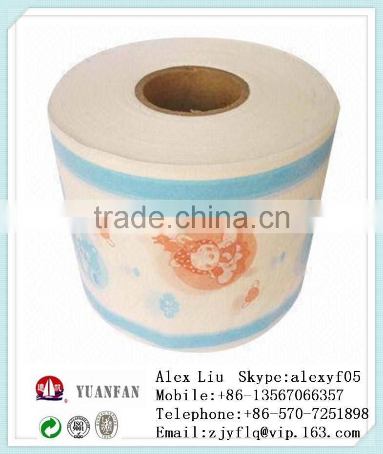 printing pp nonwoven fabrics used for baby diapers under fabrics