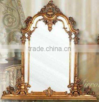 Wooden classical hand carved wall mirror, MOQ:1PCS(B70107)