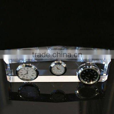2016 Custom Wholesale Crystal Clock For Souvenir Gifts
