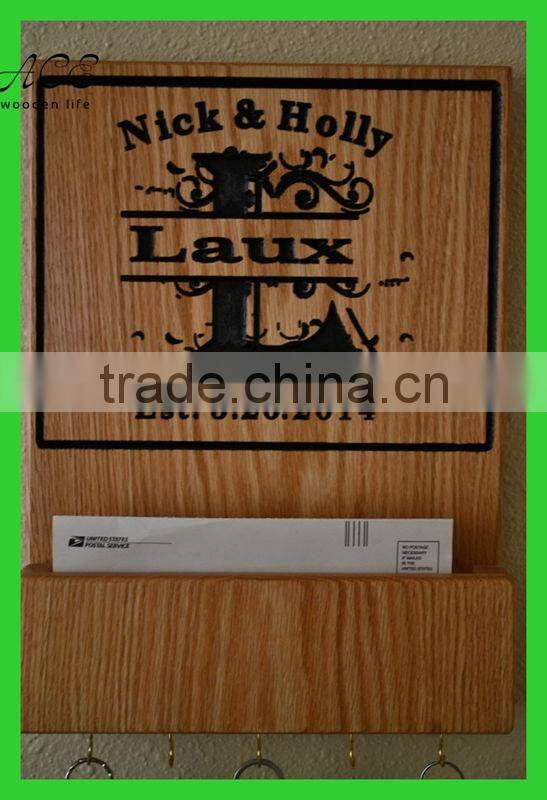 Wooden mail organizer wooden key holder Wooden gifts