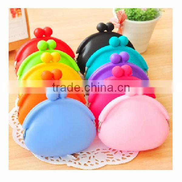 HOT Promotional gift Usage fashion silicone purse silicone coin bag