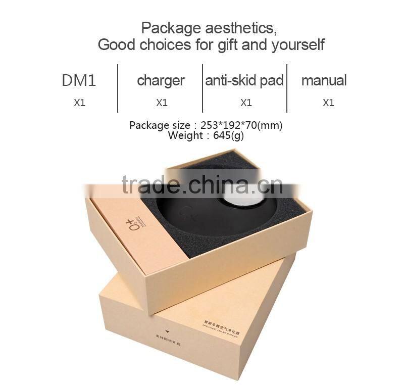 Newest original design hot selling high quality O2+ car air purifier mini air purifier