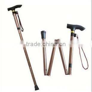 Folding Walking Stick For elderly/Aluminum Tube Foldable Crutch/Folding Crutch