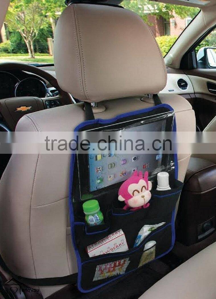 Baby Seat Car Back Organizer with Screen Pocket