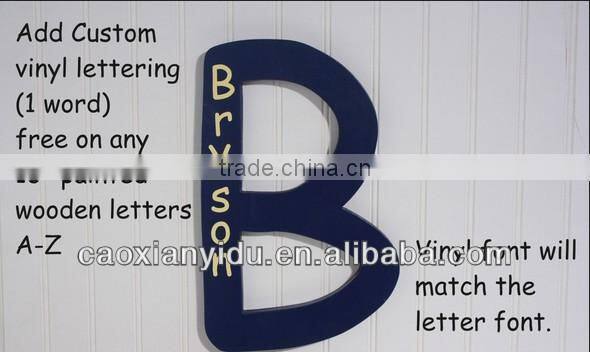Wooden Decorative Alphabet Gold Letter High Quality 2013 Hot Sell