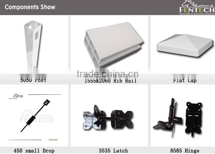 Hot sale High Quality 2-rail Vinyl/Plastic/PVC Ranch Fence