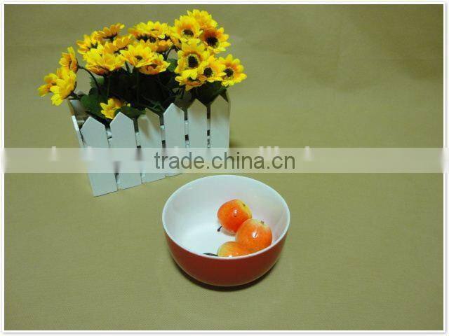 2015 high quality red custom printed microwavable ceramic bowls