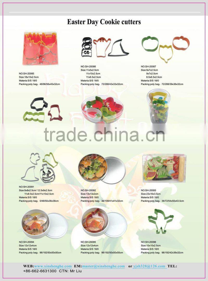 Halloween Stainless Steel Cookie Cutters, 3pcs Set Stainless Steel Cutter with Coating