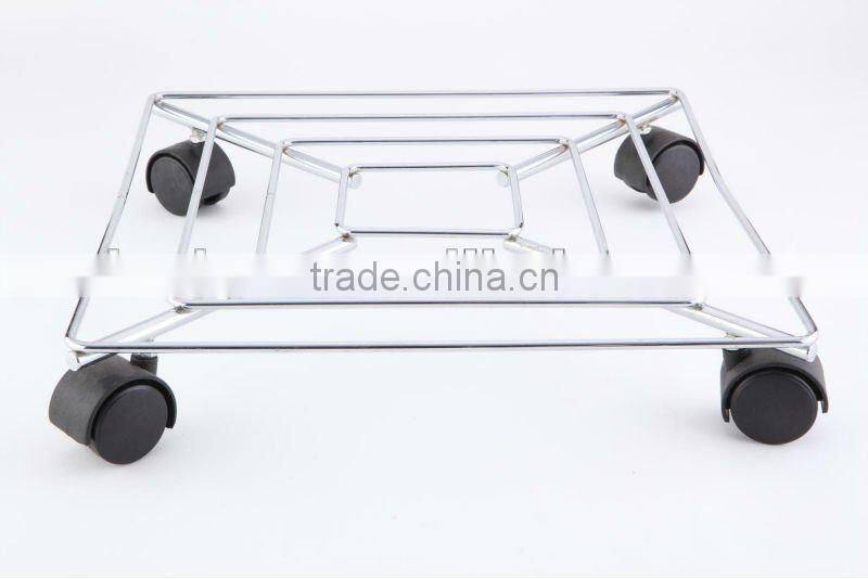 HIGH QUALITY home removable metal flower shelf Plant Trolley wheel flower shelf