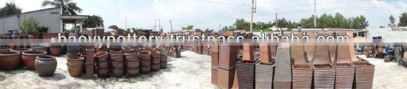 High Fired Stoneware Black-clay Planter