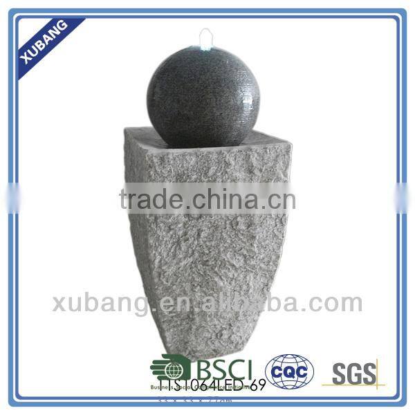 Resin stone garden fountain outdoor water fountain with ball