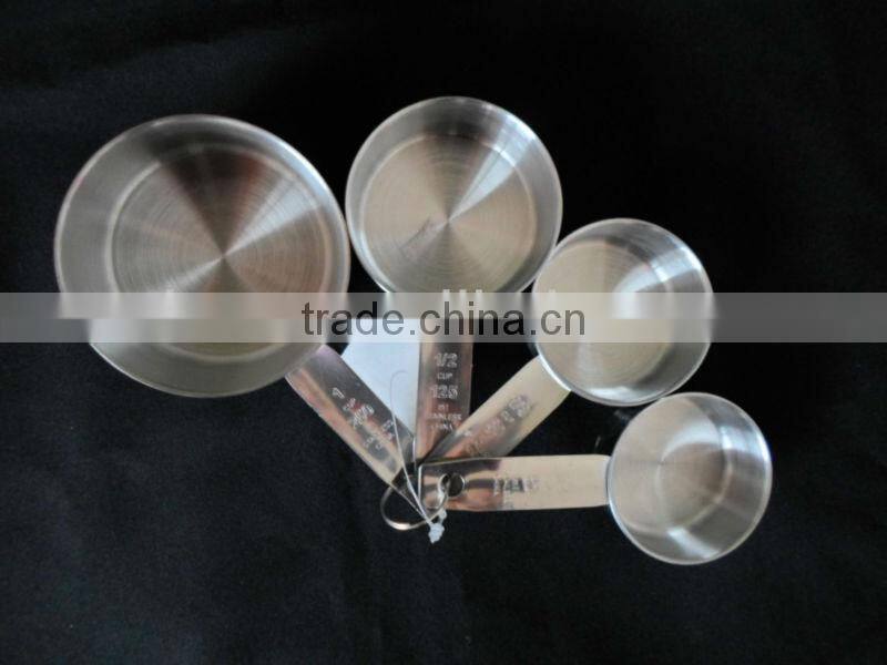Stainless Steel Round Measuring Cup Set of 4 Classic