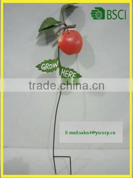 YS2015A218 Spring fruit series peach apple pearl watermelon orange Wrought Iron Garden Stake
