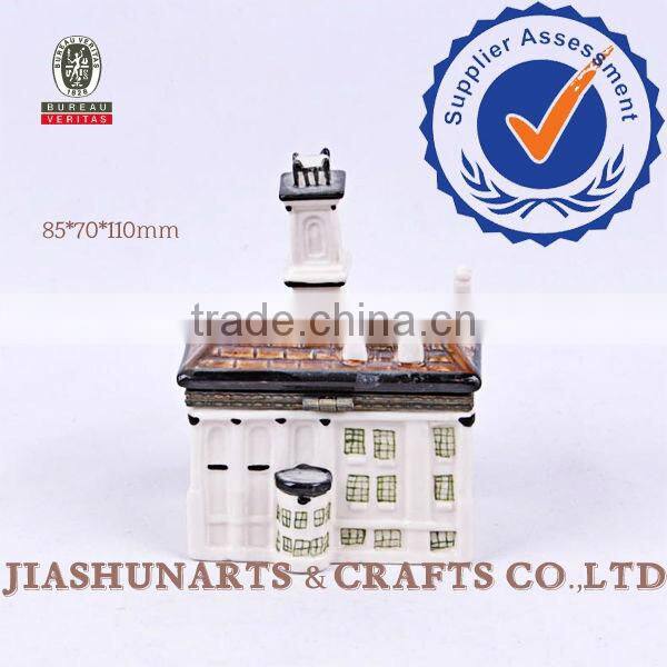House Shaped Ceramic Jewelry Box