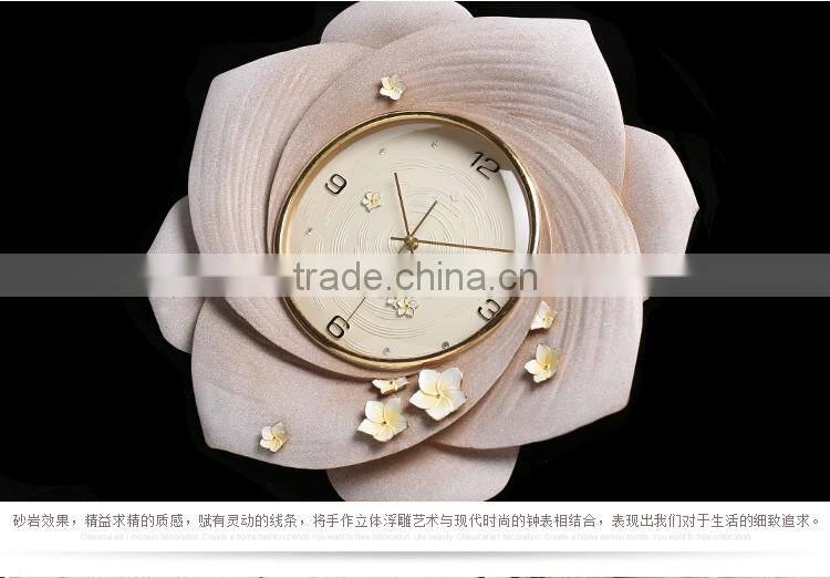 M28B Momoda Creative modern fancy elegant 3D flower wall clock quiet quartz home decoration large wall table clock set