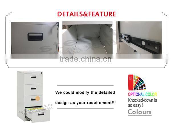 China manufacturer office metal 4 drawer steel file cabinet
