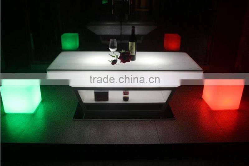lighting led wedding party counter, led luminous nightclub furniture