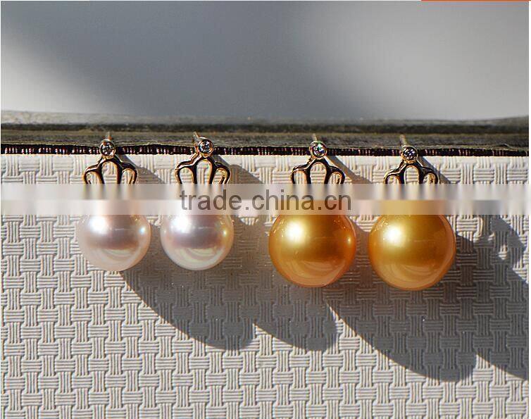 charms 9-10 mm south sea pearl jewelry earrings