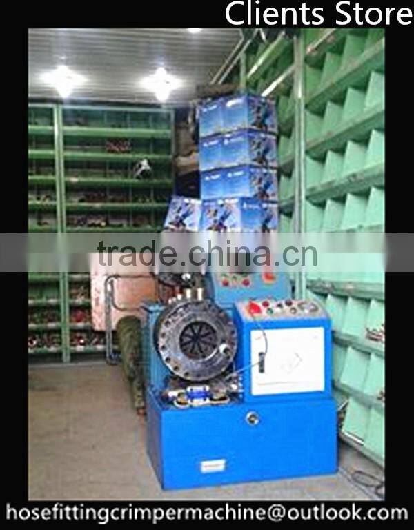 FY68 engineer machinery steel wire braided 2" hyd hose crimper