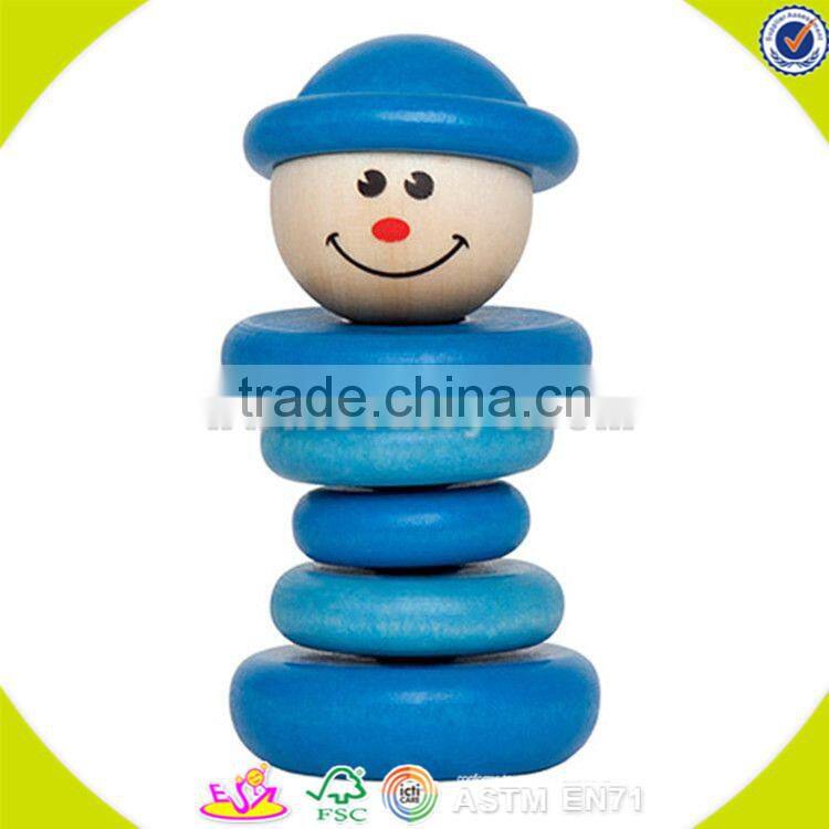 wholesale cheap colorful wooden building blocks toy top sale wooden wooden building blocks game bring fun W13D048