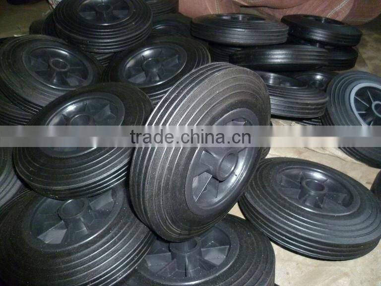 rubber solid wheel supplier with lowest price