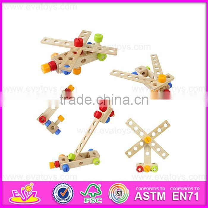 2016 hottest intelligence children wooden toy tool set W03D030