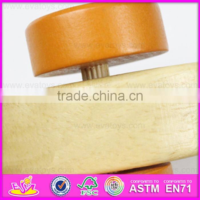 2016 hot sale baby wooden chicken toy, top fashion kids wooden chicken toy W05B153