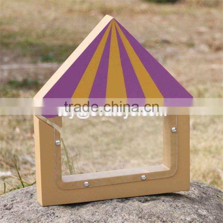 New design creative wooden piggy bank for children W02A252