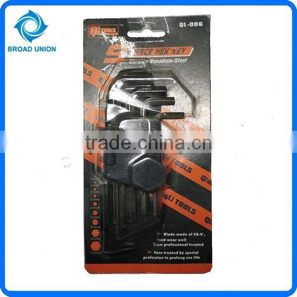 9PC Types Of Allen Key Wholesale Hex Key Wrench