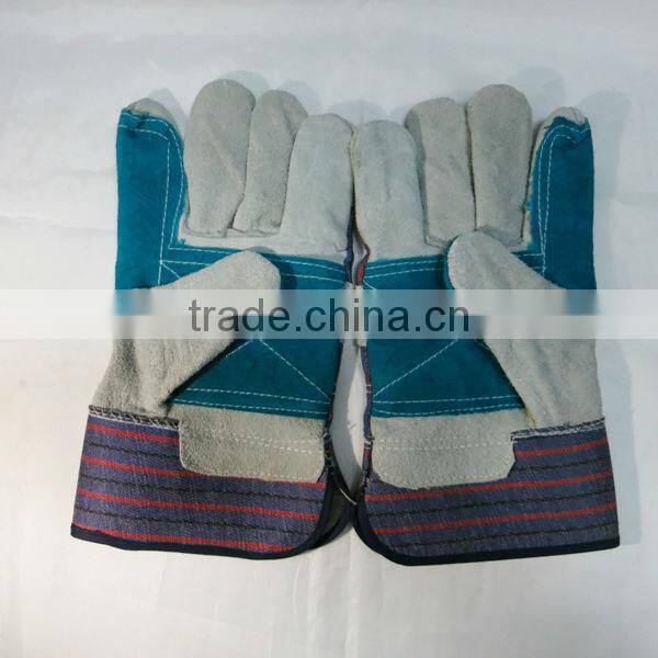 Reinforced Cow Split Working Leather Gloves