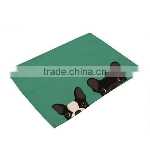 Animal Printing Table Dinner Napkin Linen Cotton Folding Design For Home Restuarant Decoration Pieces